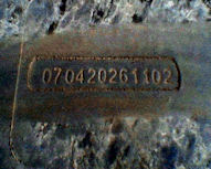 tire showing defect on tread
